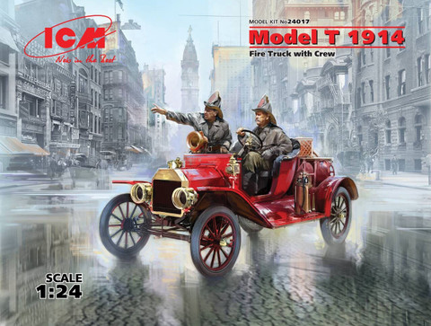 Model T 1914 Fire Truck with Crew 1:24 (pidemmällä toimitusajalla)