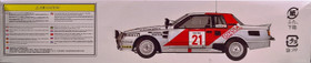 Toyota Celica TA64 '85 Safari Rally, 1:24 (pidemmällä toimitusajalla)