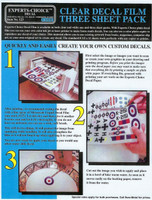 Decal Film Clear (laser-tulostimille)