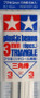 Plastic Beams 3mm Triangle (white) 8kpl x 40cm