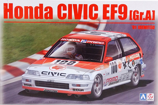 Honda Civic EF9 (Gr.A) '91 Idemitsu, 1:24 (pidemmällä toimitusajalla)