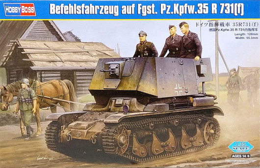 Befehlsfahrzeug auf Fgst. Pz.Kpfw.35 R 731 (f), 1:35 (pidemmällä toimitusajalla)