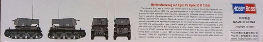 Befehlsfahrzeug auf Fgst. Pz.Kpfw.35 R 731 (f), 1:35 (pidemmällä toimitusajalla)