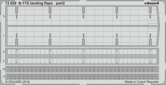 B-17G Landing Flaps (for Airfix), 1:72