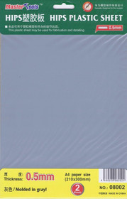HIPS Plastic Sheet 0,5mm (A4) muovilevy