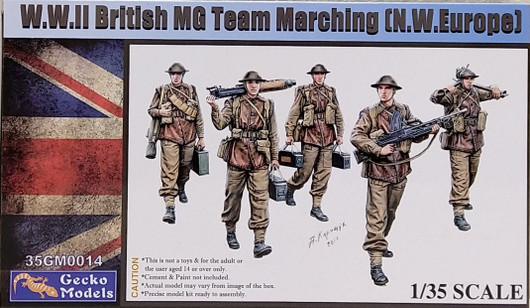 WWII British MG Team Marching (N.W.Europe), 1:35 (pidemmällä toimitusajalla)