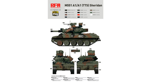 M551A1/ A1TTS Sheridan,1:35 (pidemmällä toimitusajalla)