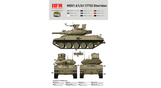M551A1/ A1TTS Sheridan,1:35 (pidemmällä toimitusajalla)