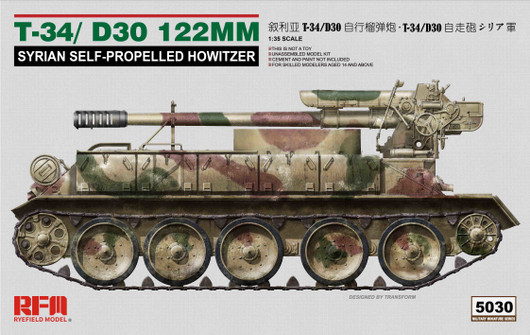 T-34/D-30 122MM Syrian Self-Propelled Howitzer, 1:35 (pidemmällä toimitusajalla)