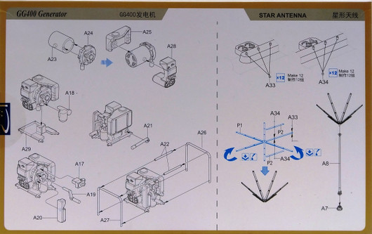 WWII German GG400 Generator + Antenna Set, 1:35 (pidemmällä toimitusajalla)