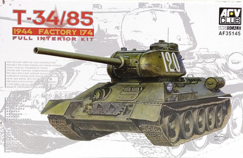 T-34/85 1944 Factory 174 (Full Interior) 1:35 (pidemmällä toimitusajalla)