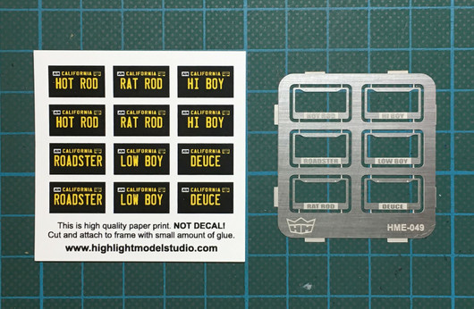 License Plate Frames 4, 1:24/1:25