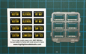 License Plate Frames 5, 1:24/1:25