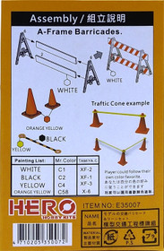 Traffic Barricades & Cone Set, 1:35