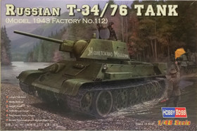 Russian T-34/76 Tank (Model 1943 Factory No.112), 1:48 (pidemmällä toimitusajalla)