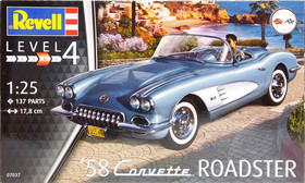 Corvette Roadster '58, 1:25