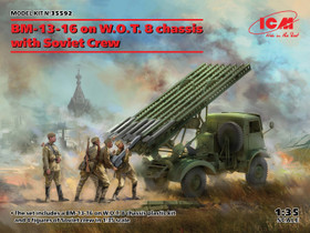 BM-13-16 on W.O.T. 8 chassis with Soviet Crew, 1:35