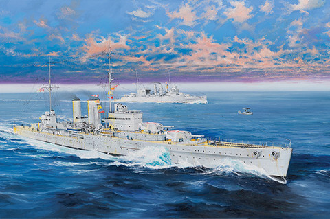 HMS Exeter, 1:350 (pidemmällä toimitusajalla)