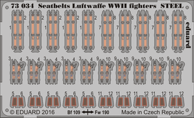 Seatbelts Luftwaffe WWII Fighters (steel), 1:72