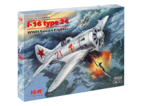 I-16 Type 24 WWII Soviet Fighter, 1:48 (pidemmällä toimitusajalla)