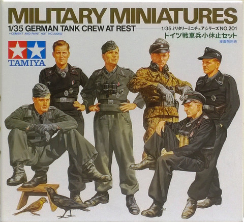 German Tank Crew At Rest, 1:35