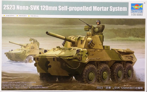 2S23 Nona-SVK 120mm Self-propelled Mortar System, 1:35 (pidemmällä toimitusajalla)