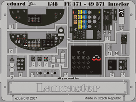Lancaster Interior (for Tamiya), 1:48