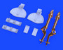 A6M Undercarriage Legs Bronze (for Eduard), 1:48