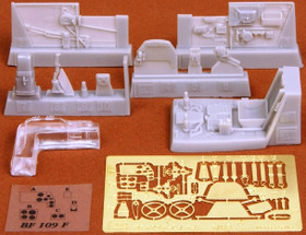 BF 109 F-2/4 1/48 scale cockpit set (for Hasegawa kit), 1:48