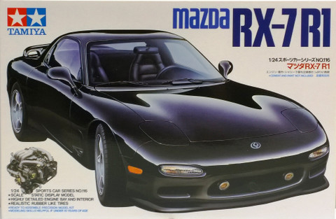 Mazda RX-7 R1, 1:24 (pidemmällä toimitusajalla)