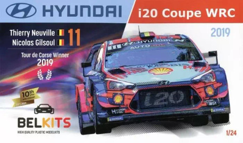 Hyundai i20 Coupe WRC Tour de Corse Winner 2019, 1:24 (pidemmällä toimitusajalla)