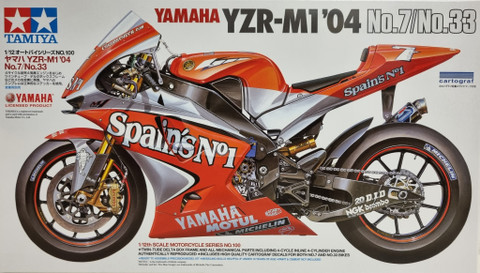 Yamaha YZR-M1 '04 No.7/No.33, 1:12 (pidemmällä toimitusajalla)