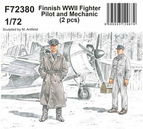 Finnish WWII Fighter Pilot & Mechanic, 1:72