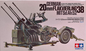 German 20mm Flakvierling 38 Mit Sd.Ah.52, 1:35 (pidemmällä toimitusajalla)