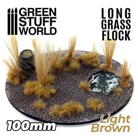 Long Grass Flock Light Brown 100mm