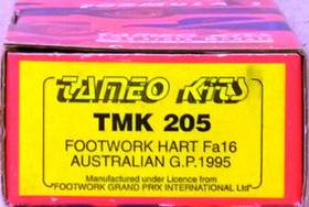 Footwork Hart Fa16 Australian G.P. 1995 1:43 (pidemmällä toimitusajalla)