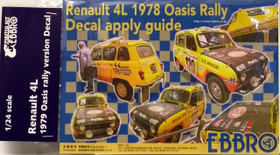 Renaul 4L '79 Oasis Rally Decals 1:24