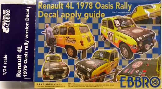 Renaul 4L '79 Oasis Rally Decals 1:24
