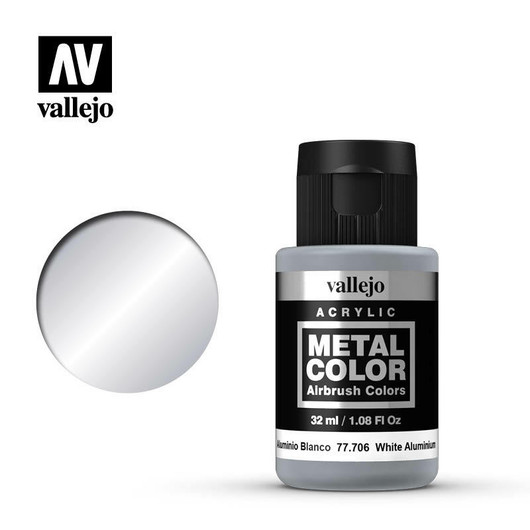 White Aluminium Metal Color 32ml