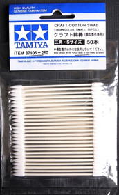 Craft Cotton Swab (triangular, small, 50 kpl)