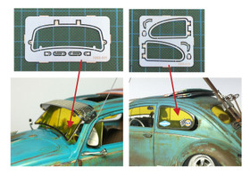Beetle safari frame / VW Kuplan etuikkunan safarikehys 1:24/1:25