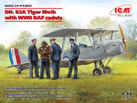 DH.82A Tiger Moth with WWII RAF Cadets, 1:32