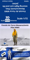 Finnish Air Force Messerschmitt Pilot WWII, 1:72