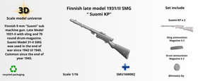 Finnish Late Model 1931/II SMG 