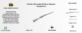 Finnish Rifle Model 28-30 with Bayonet 