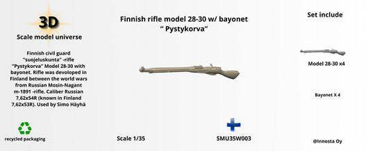 Finnish Rifle Model 28-30 with Bayonet 