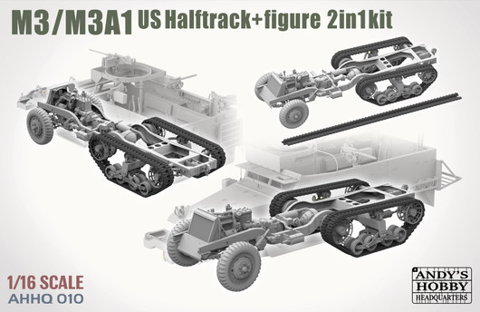 M3/M3A1 U.S. Halftrack, 1:16