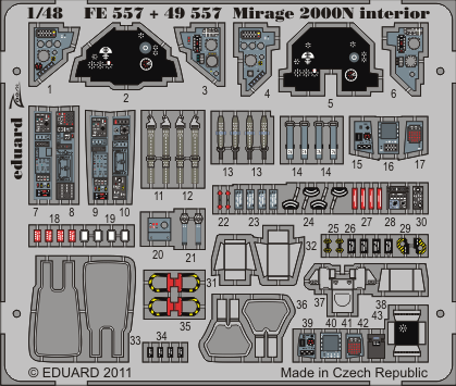 Mirage 2000N Interior (for Kinetic), 1:48