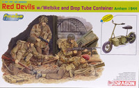 Red Devils with Welbike and Drop Tybe Container Arnhem 1944, 1:35