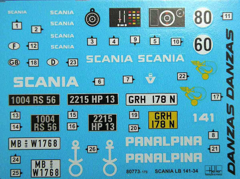 Scania LB-141 Decals, 1:24